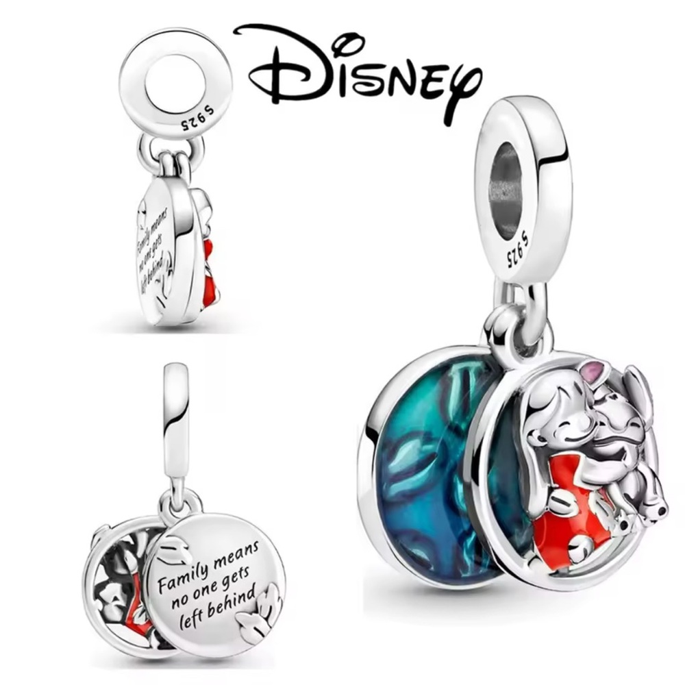 Disney Silver and Blue Lilo & Stitch Pendant